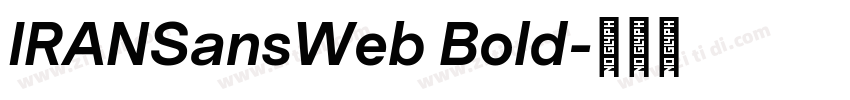 IRANSansWeb Bold字体转换